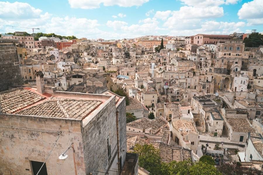 Southern Italy coastline and old town for a road trip itinerary