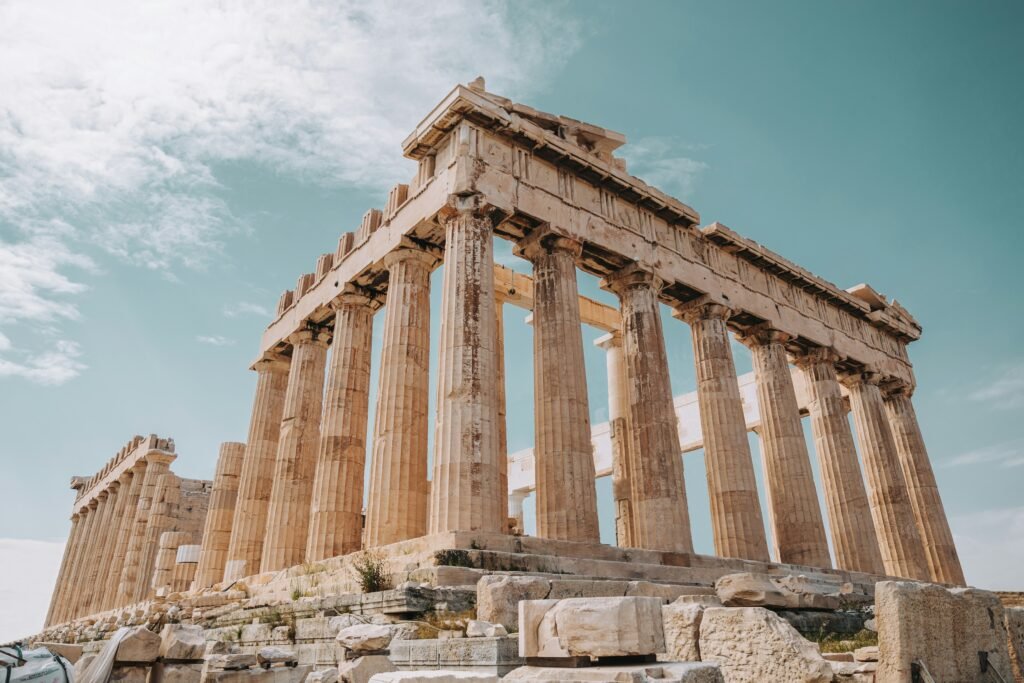 Parthenon on the Acropolis in Athens in early morning light