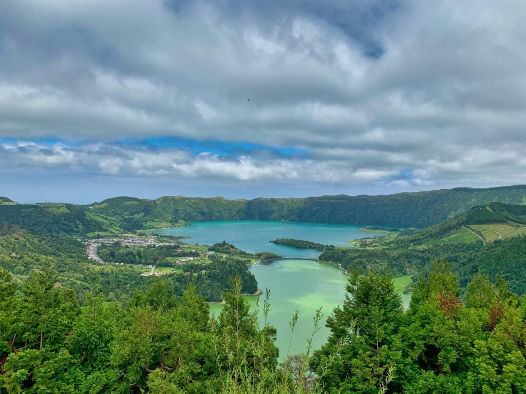 Sete Cidades crater lake viewpoint on Sao Miguel, Azores