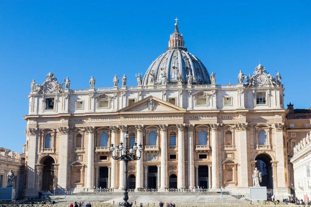 St Peter's Square in Vatican City during a Rome itinerary